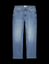 Loose Fit Vintage Wash Jeans